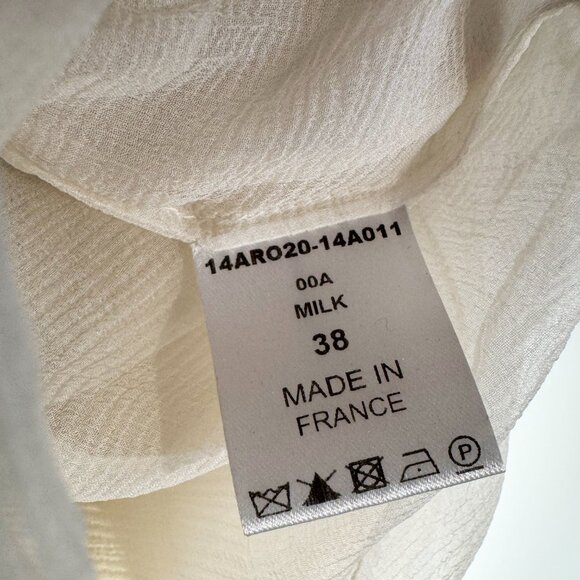 Chloe Ivory Silk Chiffon Dress, size 38 (fits like size small) - Picture 6 of 10